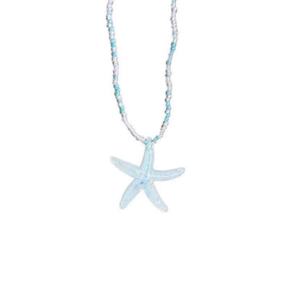 Summer Dopamine Starfish Beaded Necklace