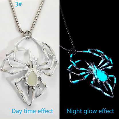 Luminous Spider Necklace