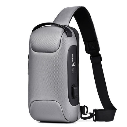 Waterproof USB Crossbody Shoulder Sling Bag