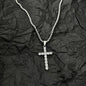 Street Style Diamond Cross Necklace