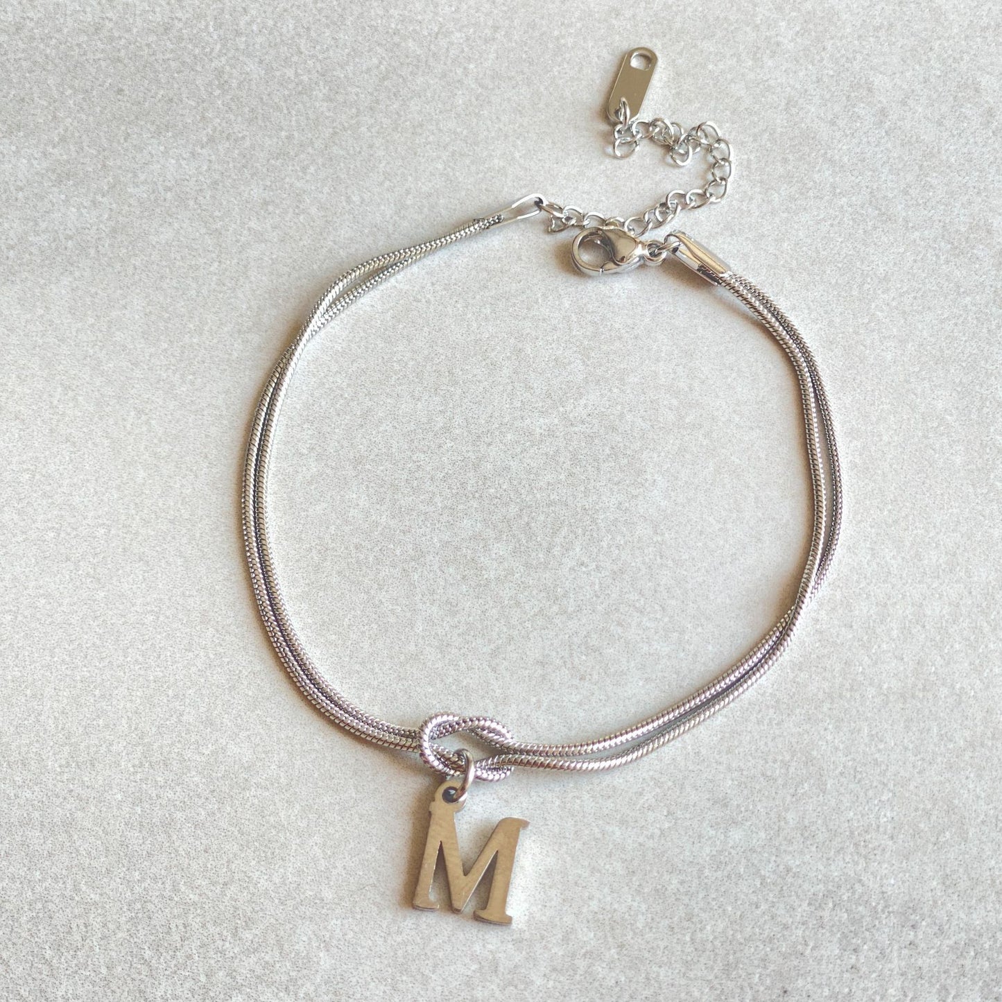 A-Z Love Knot Bracelets