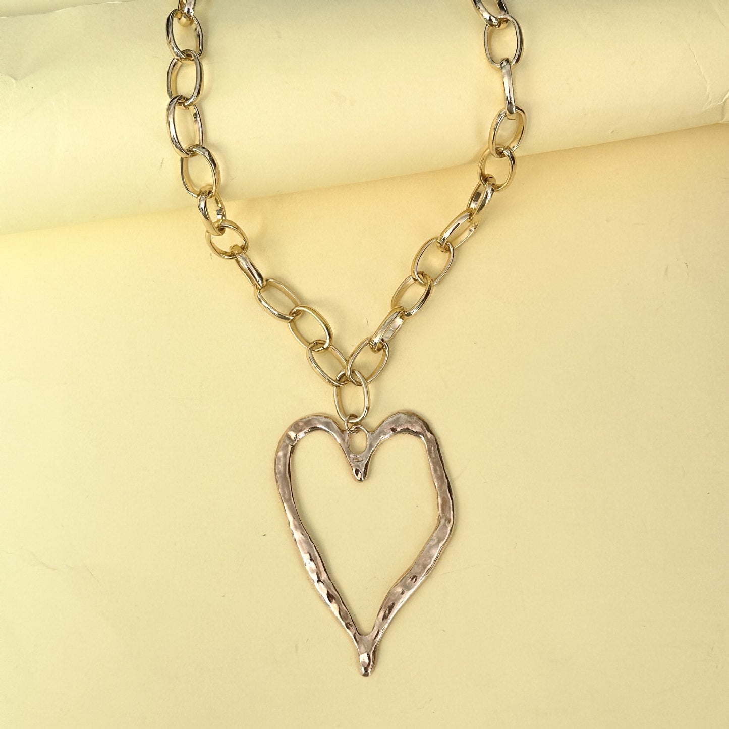 Big Heart Pendant Necklace