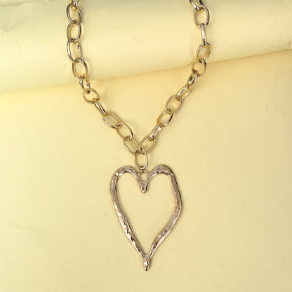 Big Heart Pendant Necklace