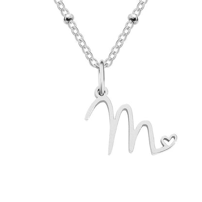 A-Z Personalized 26 Letter Pendant Necklace