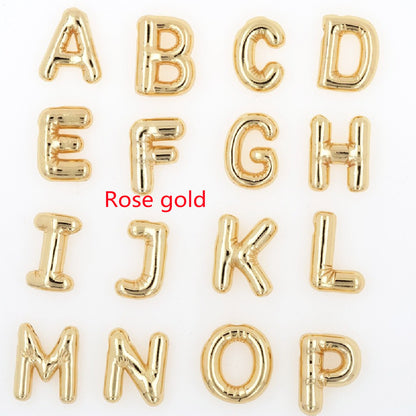 Glossy Letters Pendant Necklace