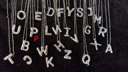 Glossy Letters Pendant Necklace