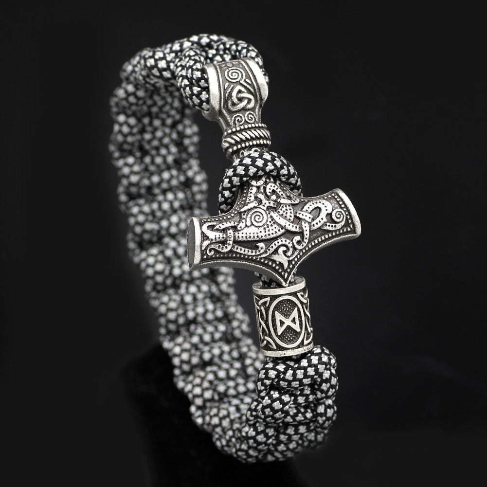 Vintage Thor’s Hammer Braided Bracelet