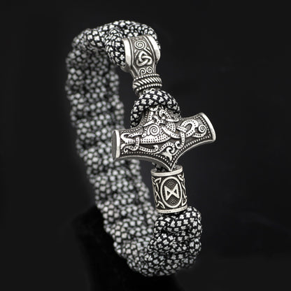Vintage Thor’s Hammer Braided Bracelet