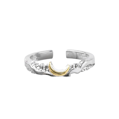 Sun and Moon Open Ring for Couples – Adjustable