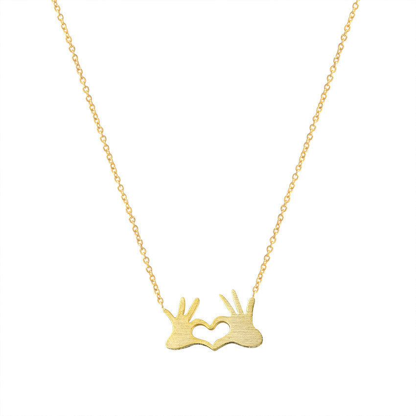 Heart Necklace Clavicle Chain