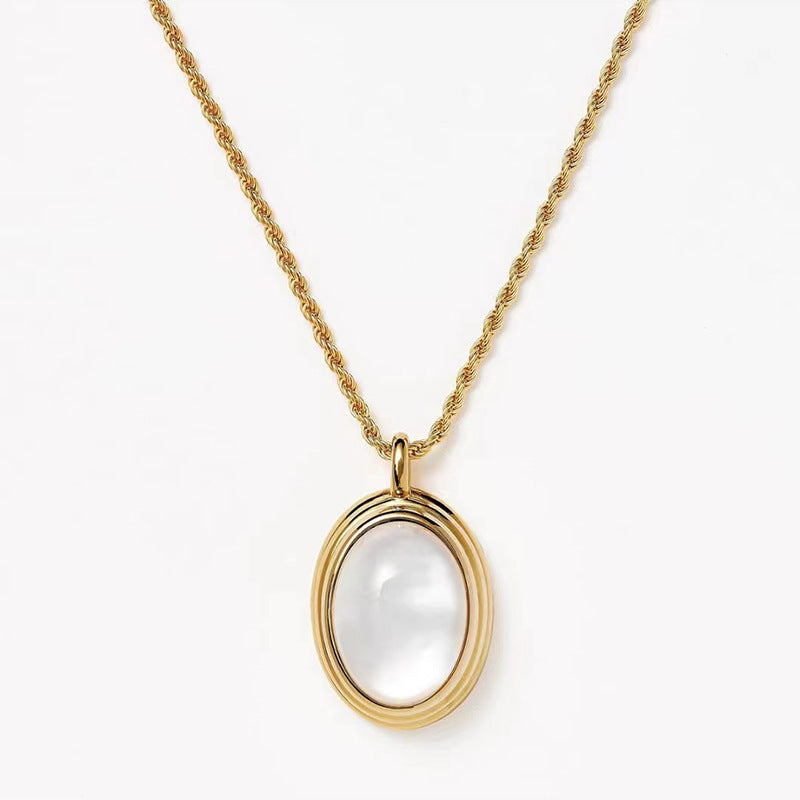 Tiger Eye Retro Pendant Necklace