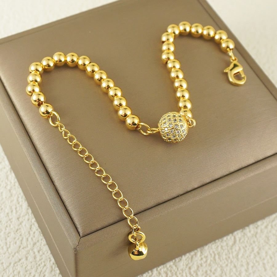 Arabic Style Copper Zircon Bracelet for Women