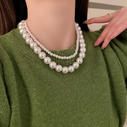 Retro Large Pearl Necklaces