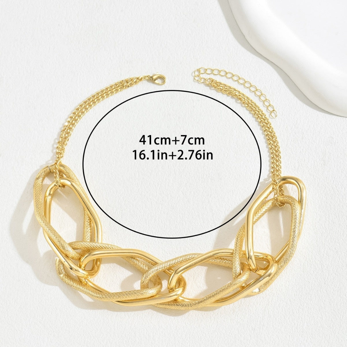 Women’s Long Gold Clavicle Irregular Necklace