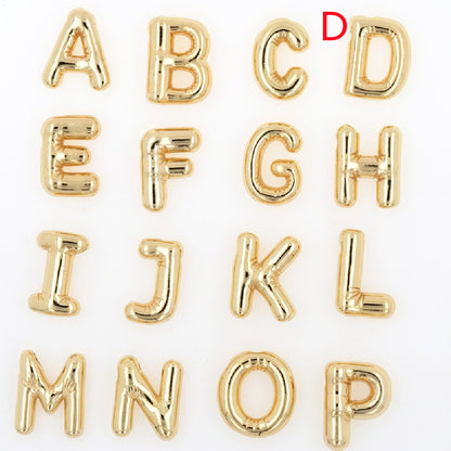 Glossy Letters Pendant Necklace