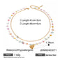 Gold-Plated Stainless Steel Broken Stone Chain Bracelet Ring