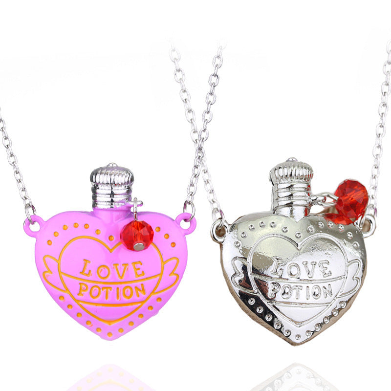 Love Portion Bottle Pendant Necklace