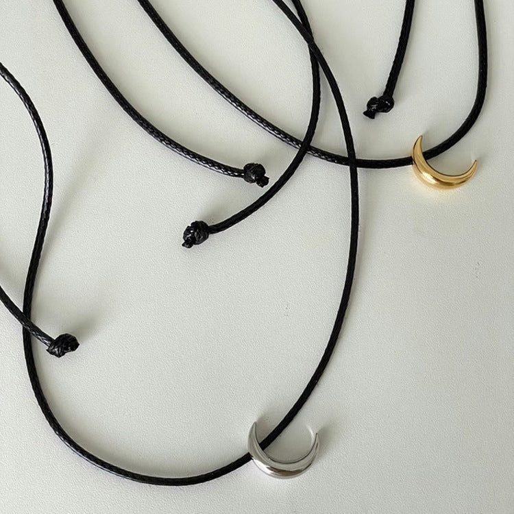 Ins Style Simple Moon Necklace