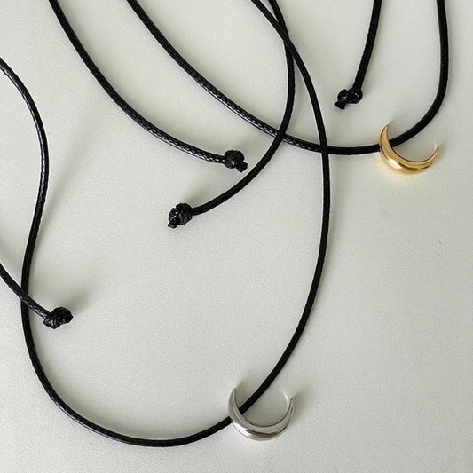 Ins Style Simple Moon Necklace