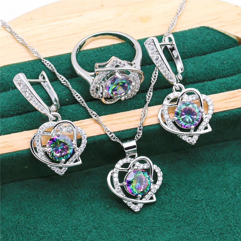 Retro Fashion Zircon Jewelry Set with Snake Chain Design