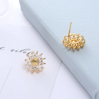 Gold-Plated Jewellery Set – Earrings, Ring & Necklace