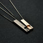 Titanium Steel Couple Necklace