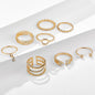 Diamond Set of 8 rings