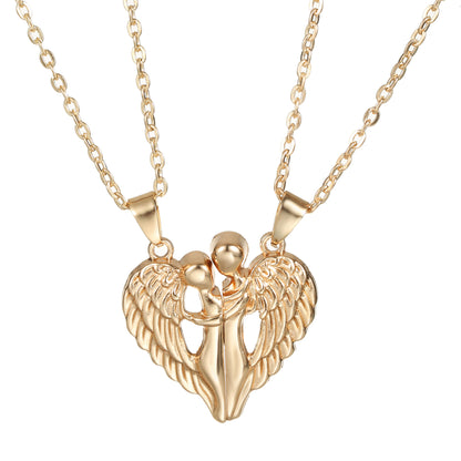 Angel Wings Hug Necklace