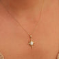 Star Opal Vintage Necklace Stainless Steel