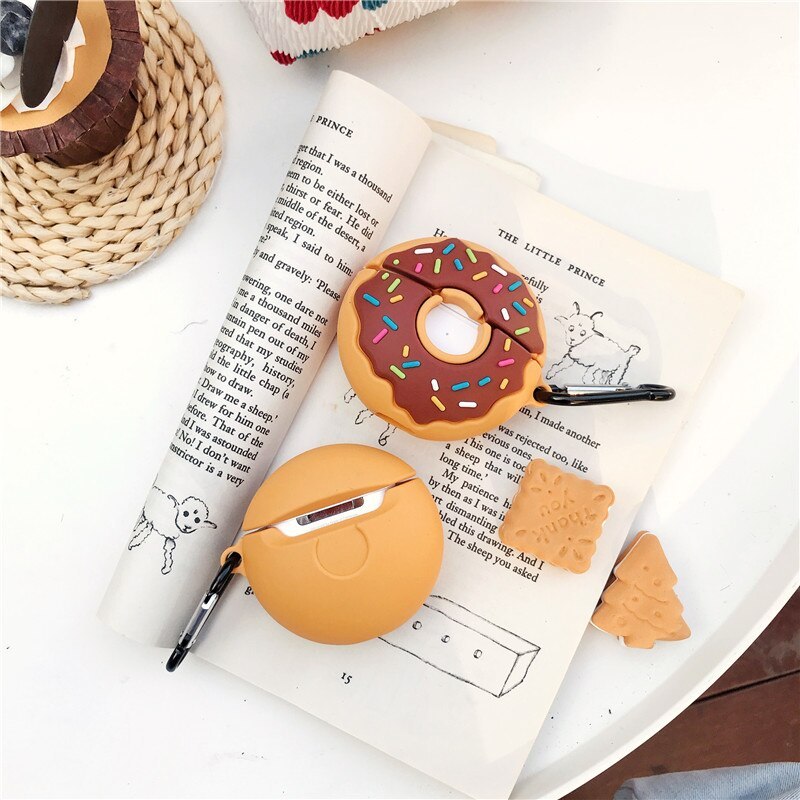 Compatible Apple AirPods Pro Case - Cute Donut Design Soft, Silicone Cover for Protection and Style