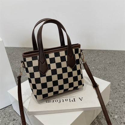 Shoulder Bag Checkerboard Handbag