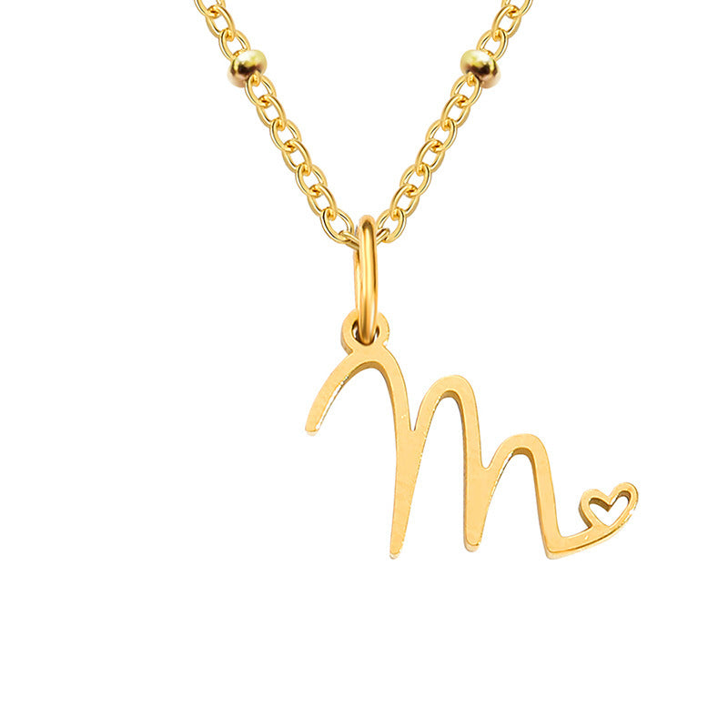 A-Z Personalized 26 Letter Pendant Necklace