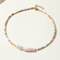 Colorful Rice Beads Crystal & Necklaces