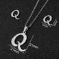 Stainless Steel Alphabet Necklace, 26 Initial Letters A–Z