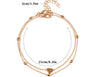 Double-Layered Heart Anklet