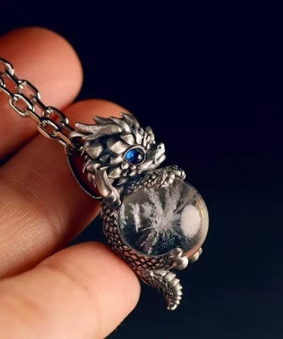 Dragon Spiritual Rain & Ink Realm Necklace