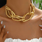 Women’s Long Gold Clavicle Irregular Necklace