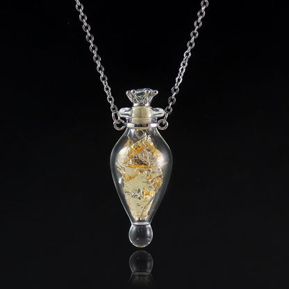Transparent Glass Essential Oil Perfume Necklace