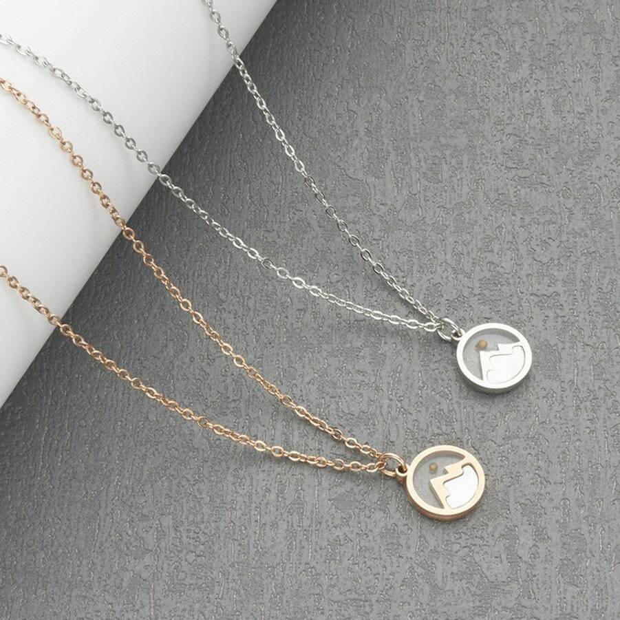 Round Hollow Mountain Necklace