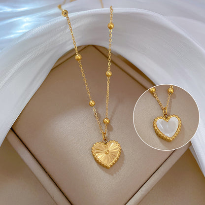 Heart Shaped Love Necklace for Women – Gold and Silver Necklace for Valentine's Day