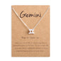 12 Zodiac Sign Constellation Pendant Necklace