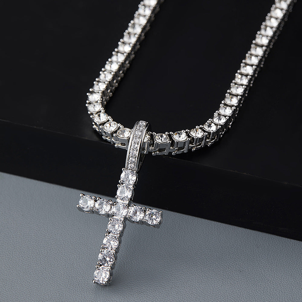 Diamond Cross Pendant Necklace
