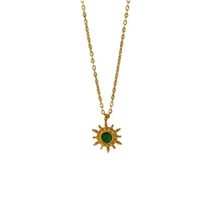 Vintage Turquoise & Emerald Necklace