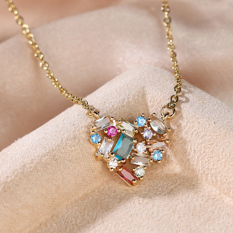 Personality Simple Style Heart Necklace