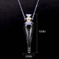 Transparent Glass Essential Oil Perfume Necklace