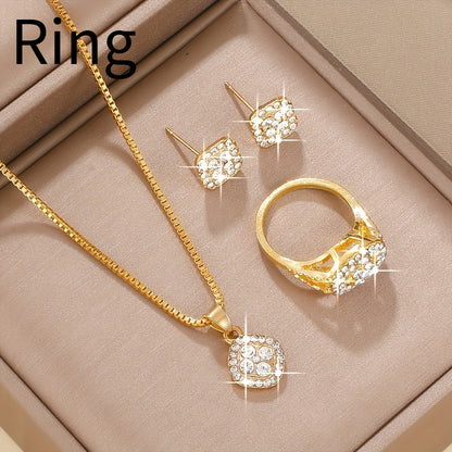 Luxury Diamond-Inspired Jewelry Set