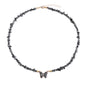 Simple and Versatile Butterfly Natural Stone Necklaces