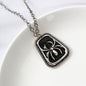 Exaggerated Spider Design Halloween Pendant Necklace