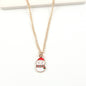 Cute Santa Claus, Snowman, and Elk Pendant Necklace
