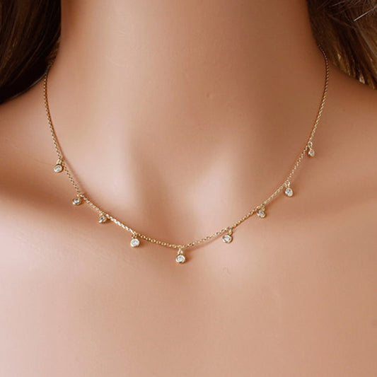 Simple Little Diamond Necklace